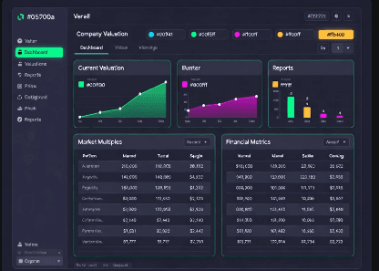 astrys.ai professional dashboard — valuation models in browser